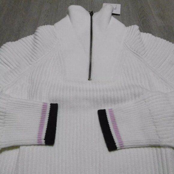 Puma X Arnold Palmer Women's Medium Golf Sweater Warm White 1/4 Zip Preppy - Picture 8 of 9